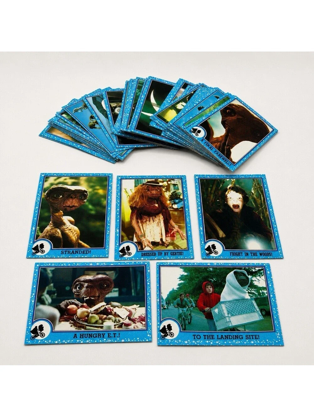 E.T. The Extra Terrestrial Movie 1982 Topps Photo Cards Incomplete Set